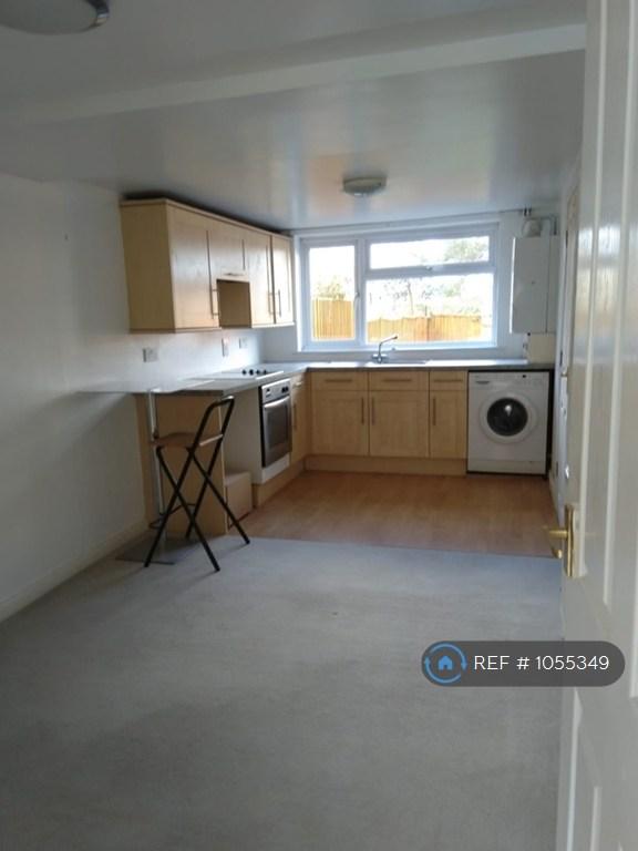 Living Room With Open Plan Kitchen