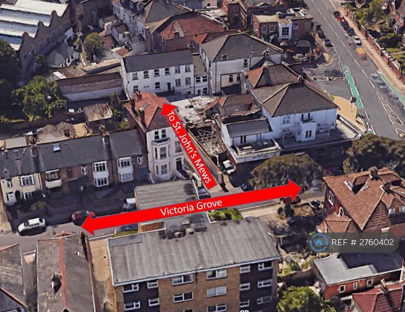 Location Of St. John's Mew Off Victoria Grove