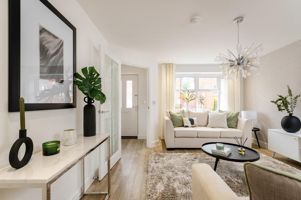 Window floods the room with natural light