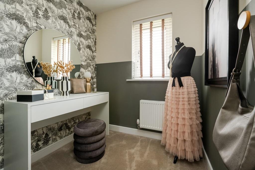 A dedicated space for a dressing room or home...