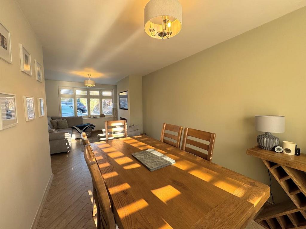 Open plan living dining room