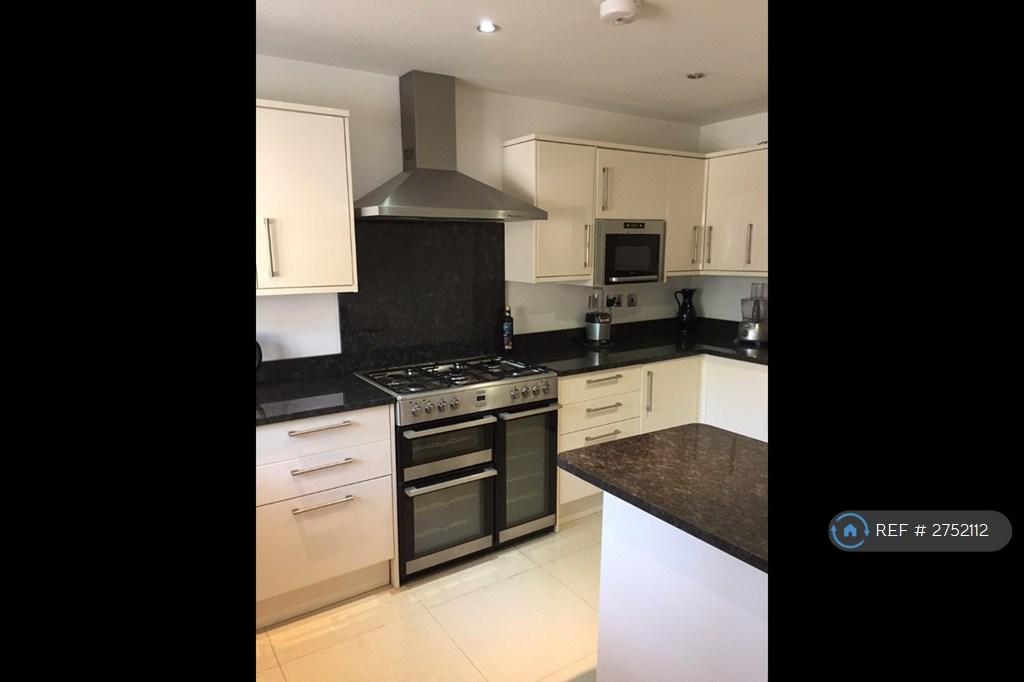 Modern Kitchen With Large Fridge