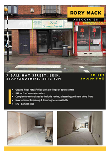 Convenience store to rent, 7 Ball Haye St Leek ST13 6JN