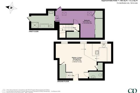 1 bedroom apartment for sale, Bedford Wing, Kingsley Avenue, Fairfield Park, SG5