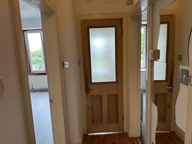 Hallway bathroom door shut