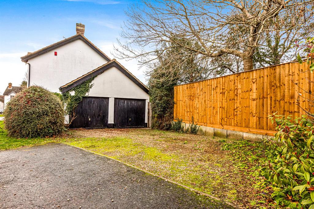 Attached double garage