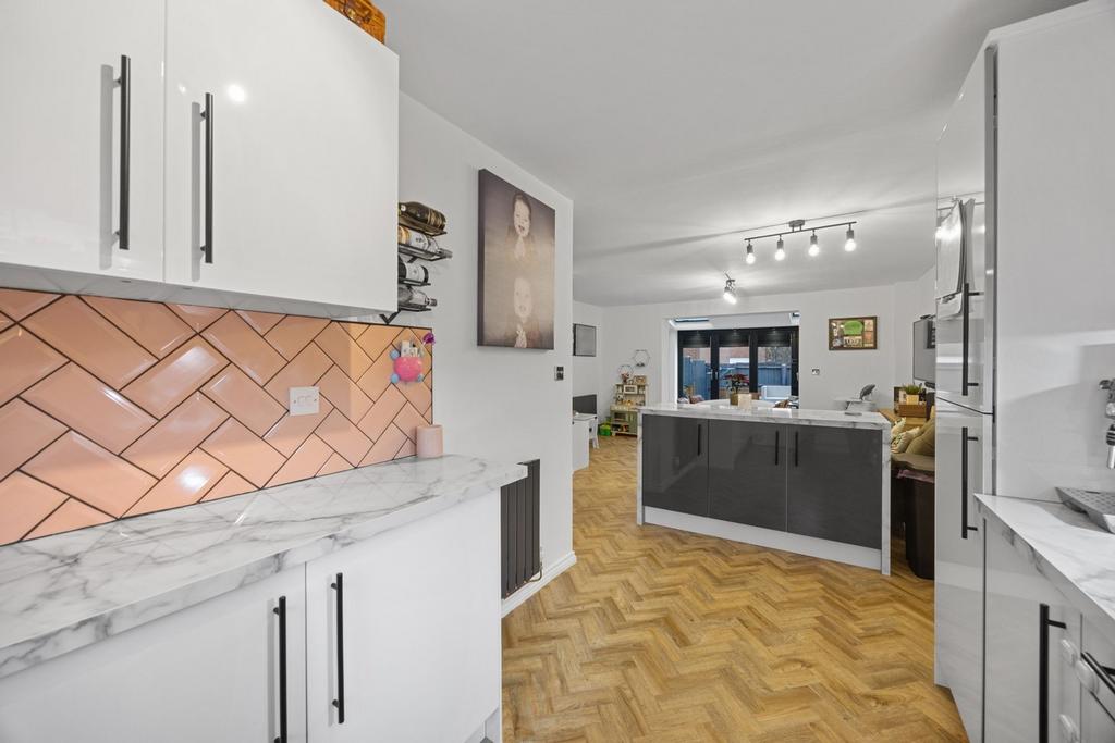 Kitchen to open plan area