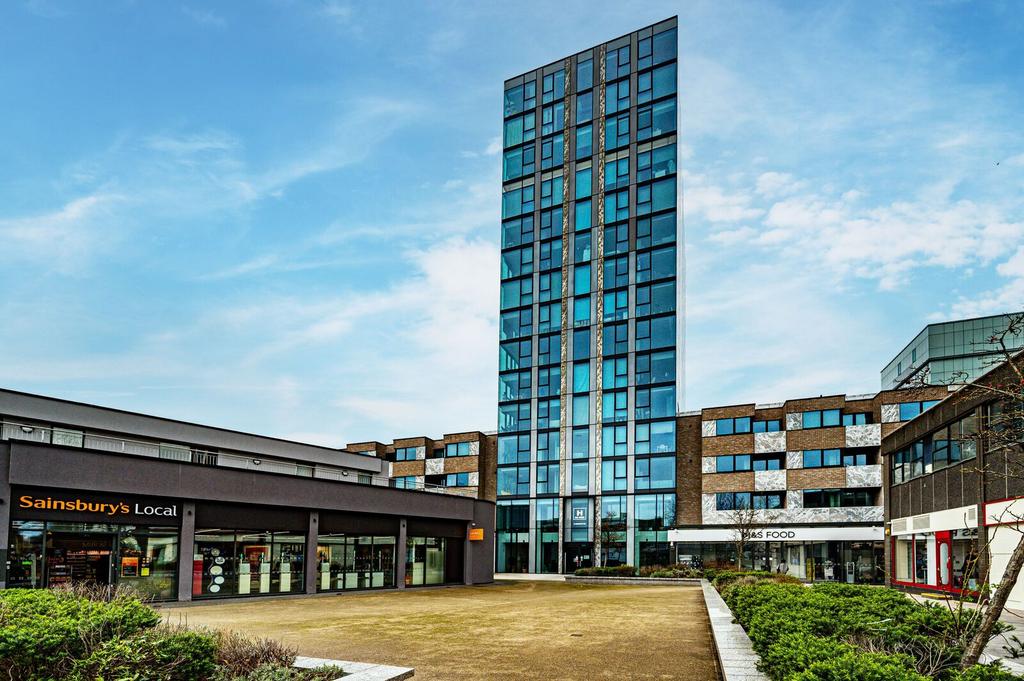 Apartment building facade, block of apartments