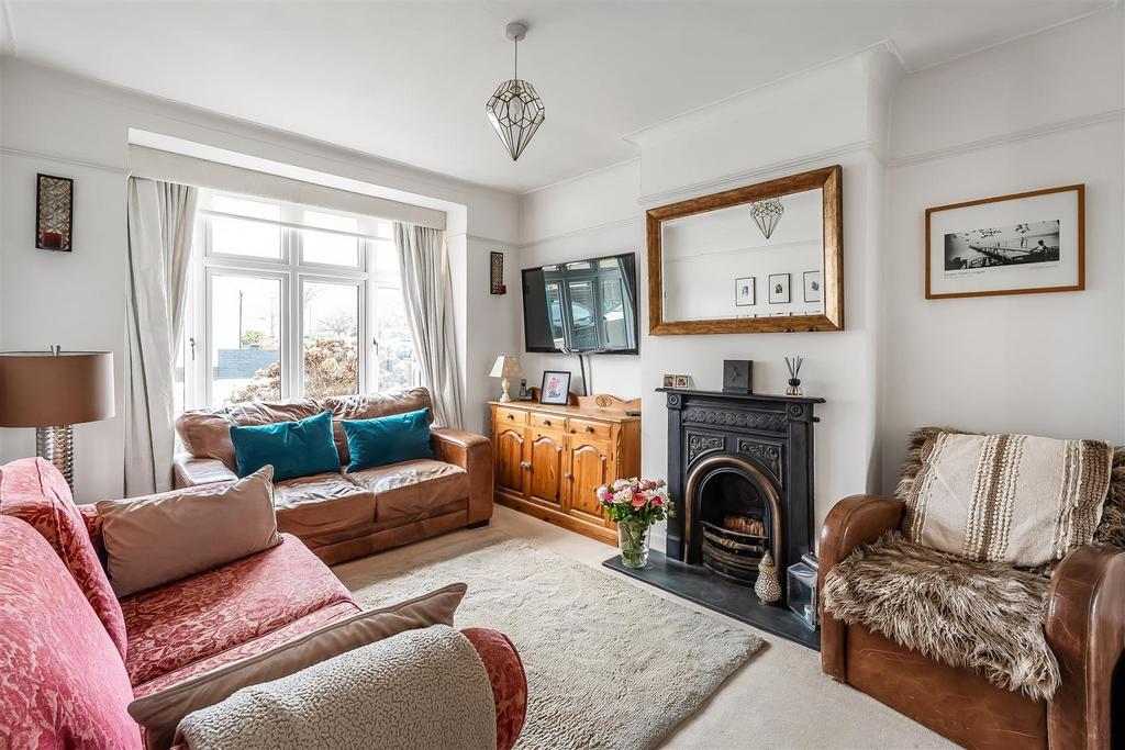 Living room, fireplace