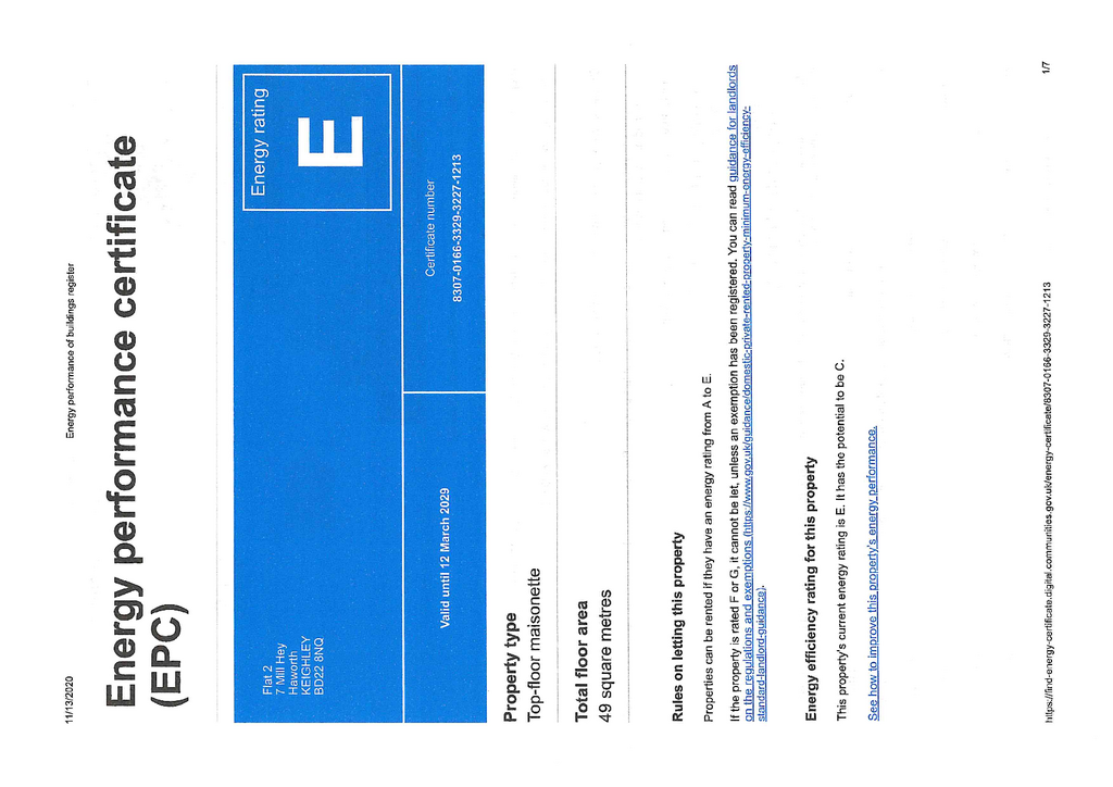 EPC Certificate