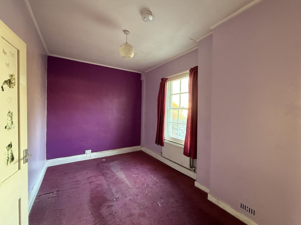 Bedroom in Flat 3 of Period House Arranged as Four