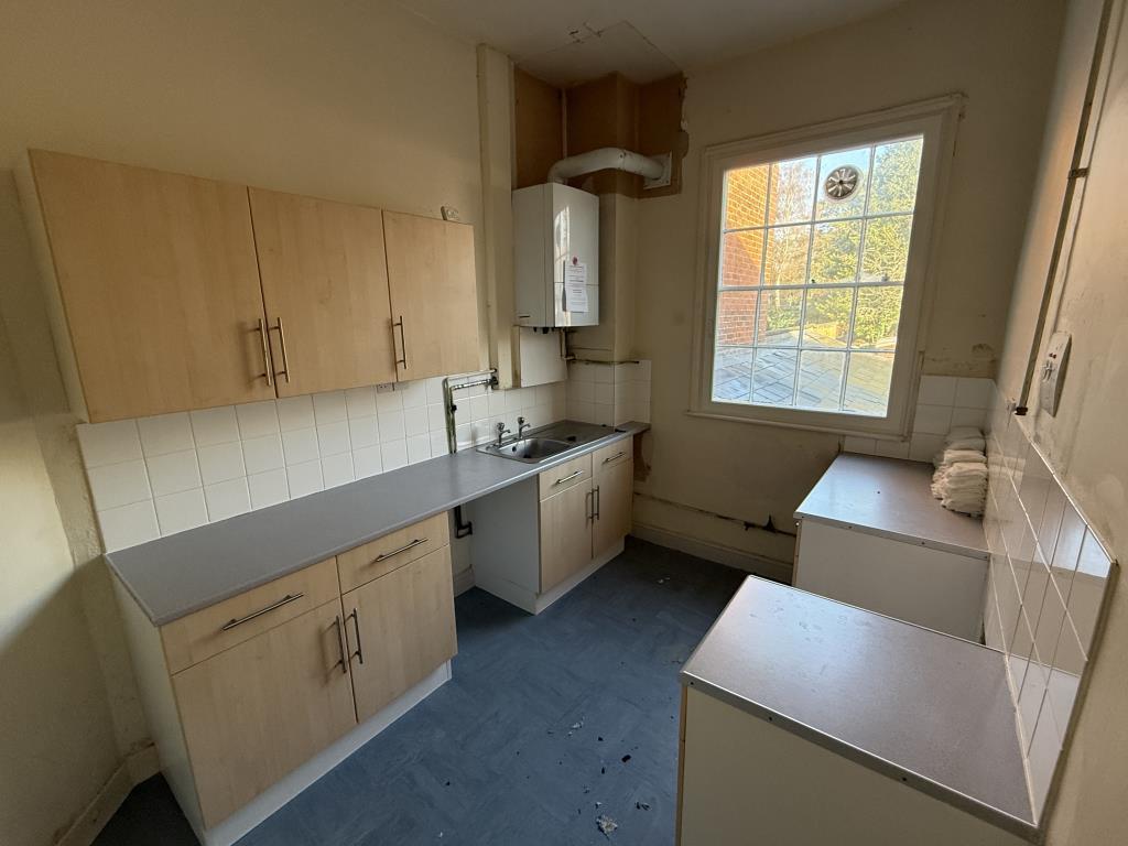 Kitchen in Flat 3 of Period House Arranged as Four