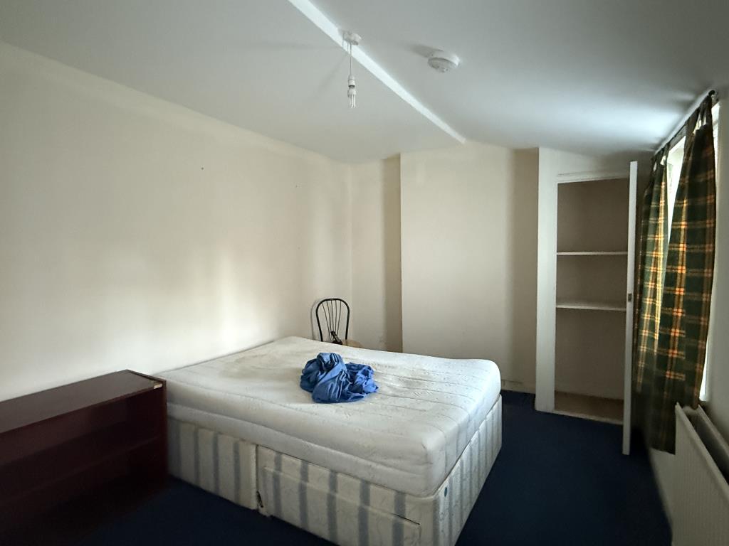 Bedroom in Flat 1 of Period House Arranged as Four