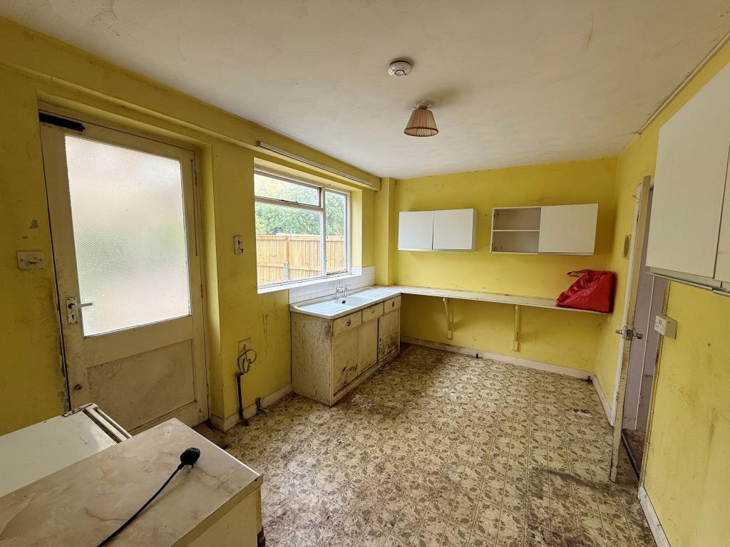 Kitchen with access to garden