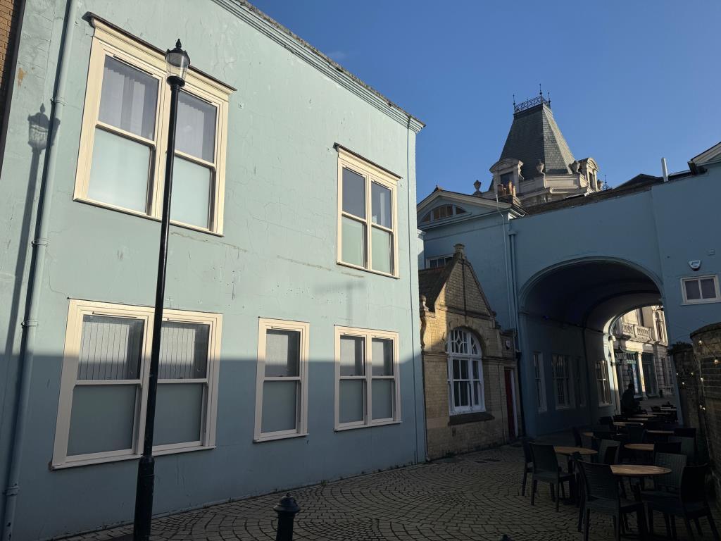 Rear of the building