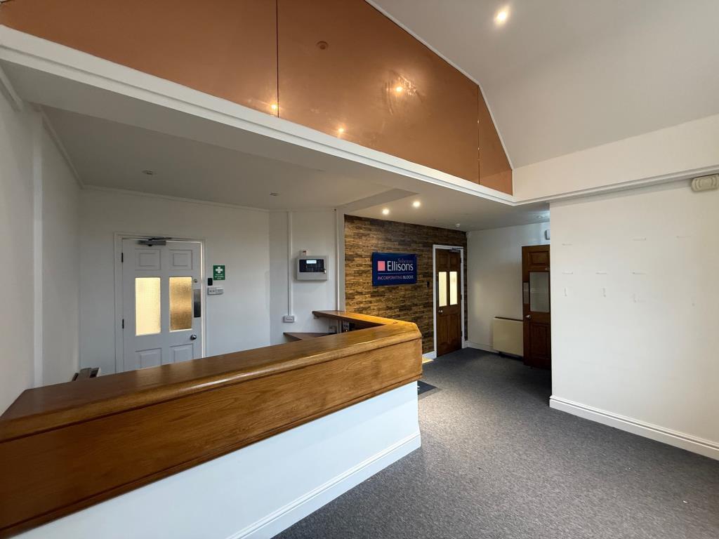 Reception area and desk
