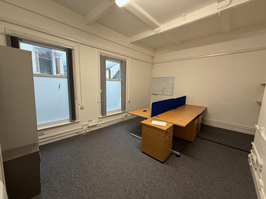 First look office towards the front of the buildin