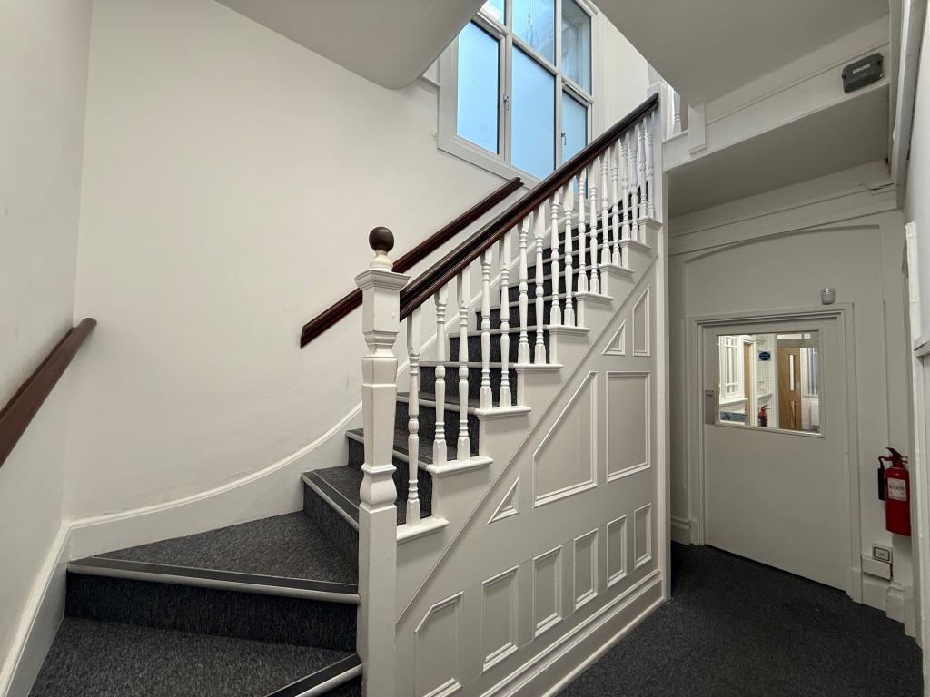 Internal staircase behind the reception area