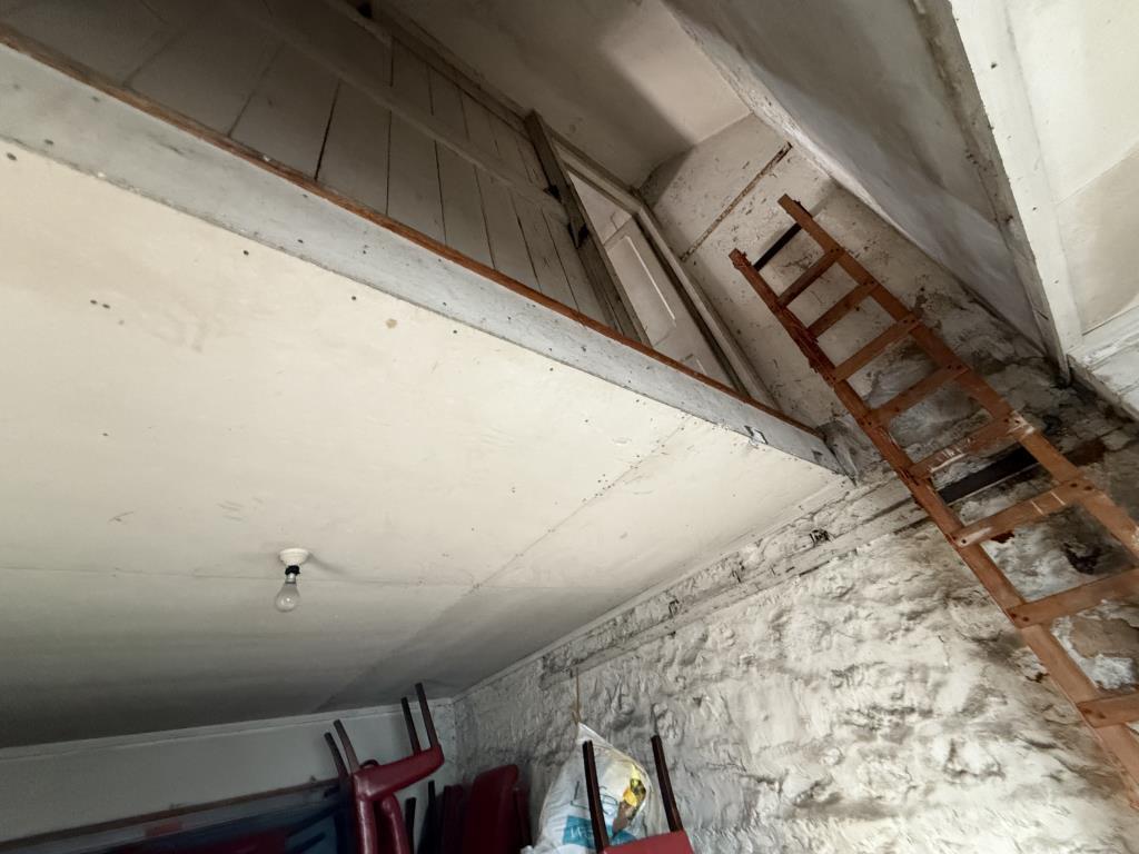 Ground floor general view of ladder to first floor