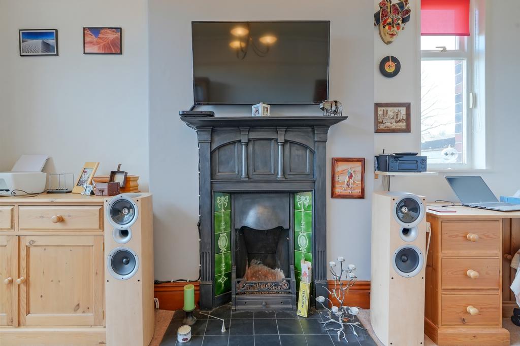 Snug fireplace