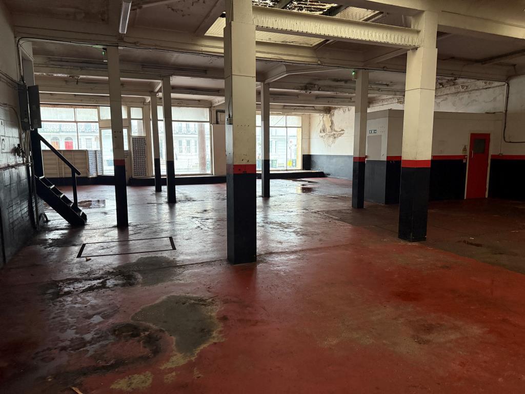 Internal view from rear left of building