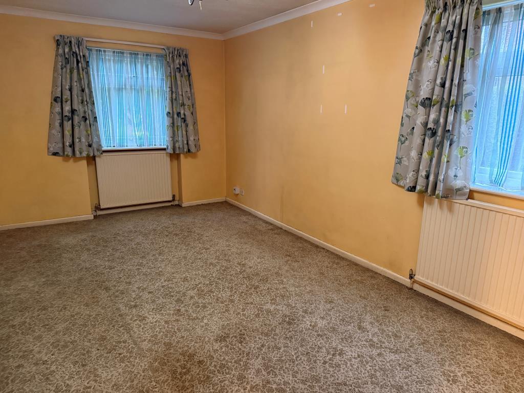 View of front living room with double aspect