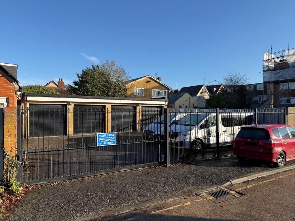 Gated entrance from Primrose Court service road