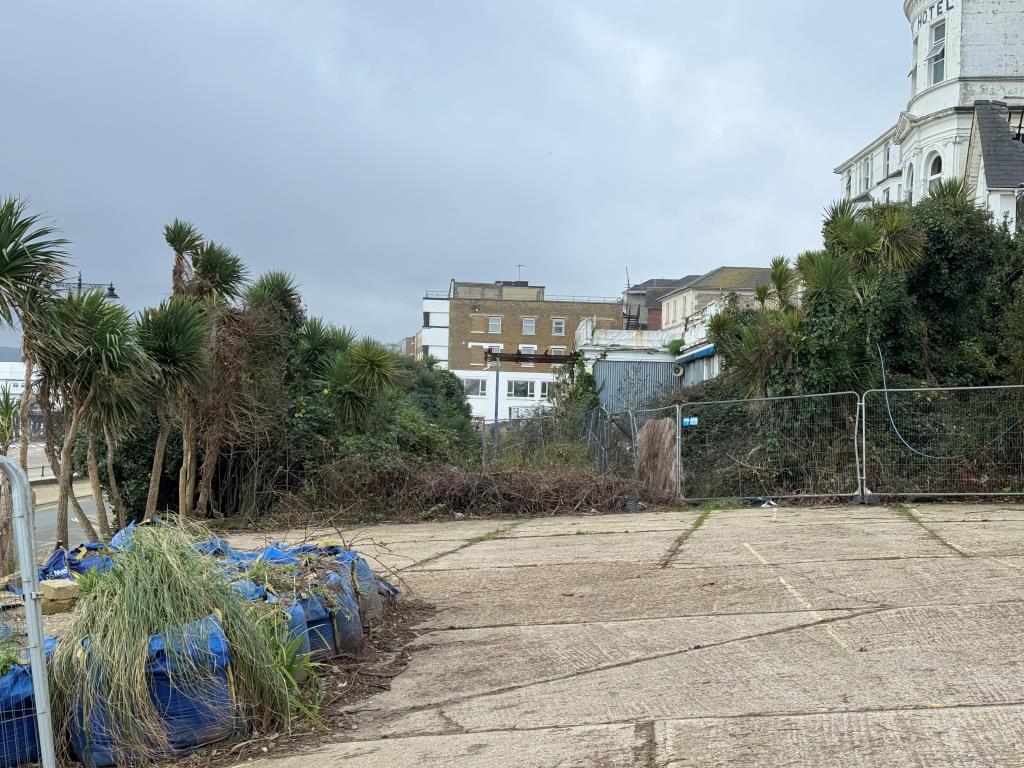 Looking towards the site to show the vehicular acc