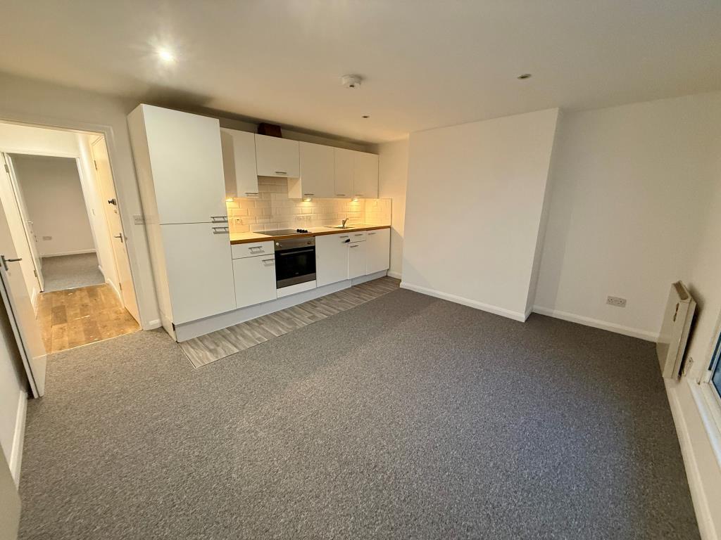 Living room with kitchen