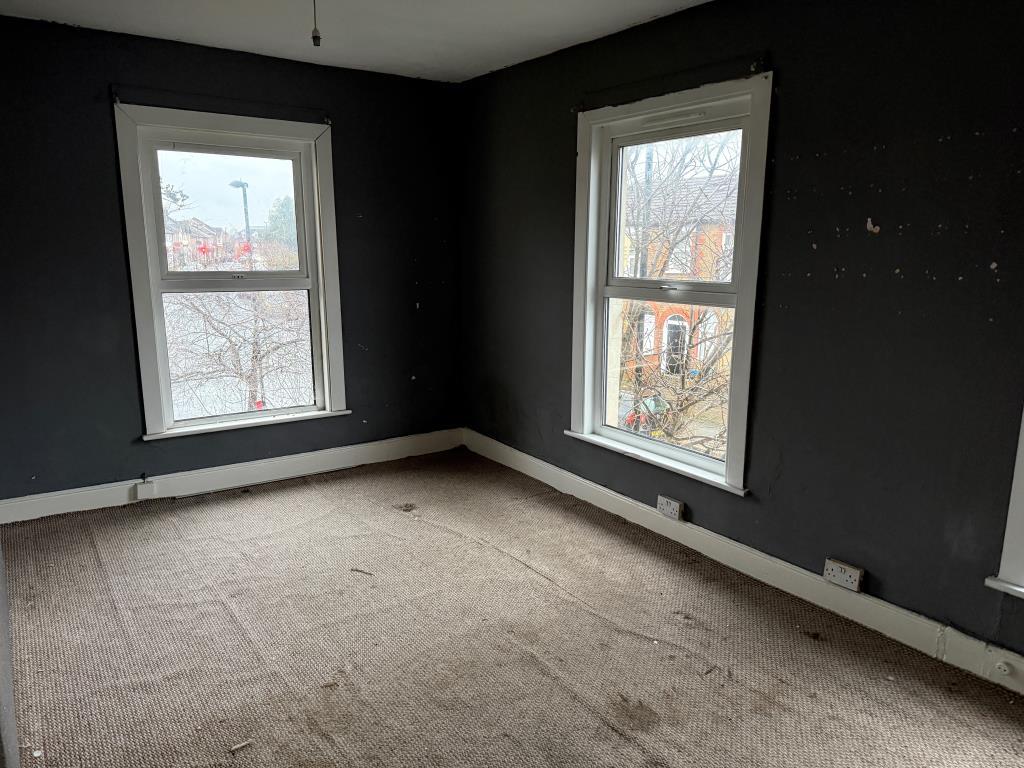 Main bedroom on first floor with double aspect