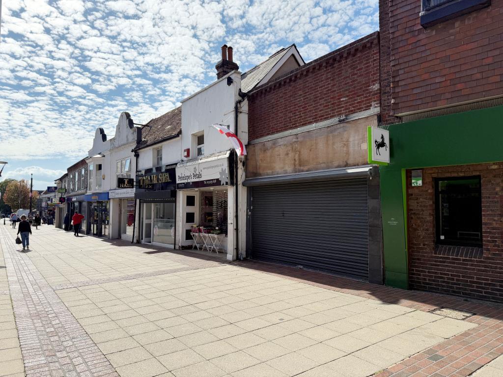 View of unit looking South down High Street