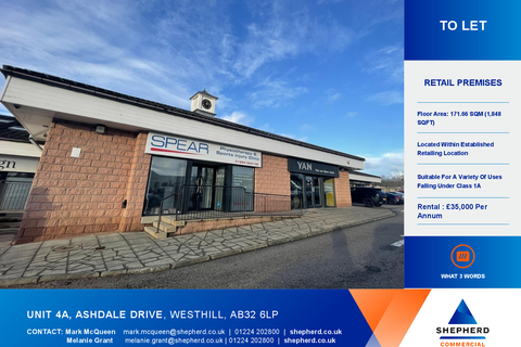 Retail property (high street) to rent, 4A-4B Ashdale Dr Westhill AB32 6LP