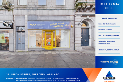 Office to rent, 231-231A Union St Aberdeen AB11 6BQ