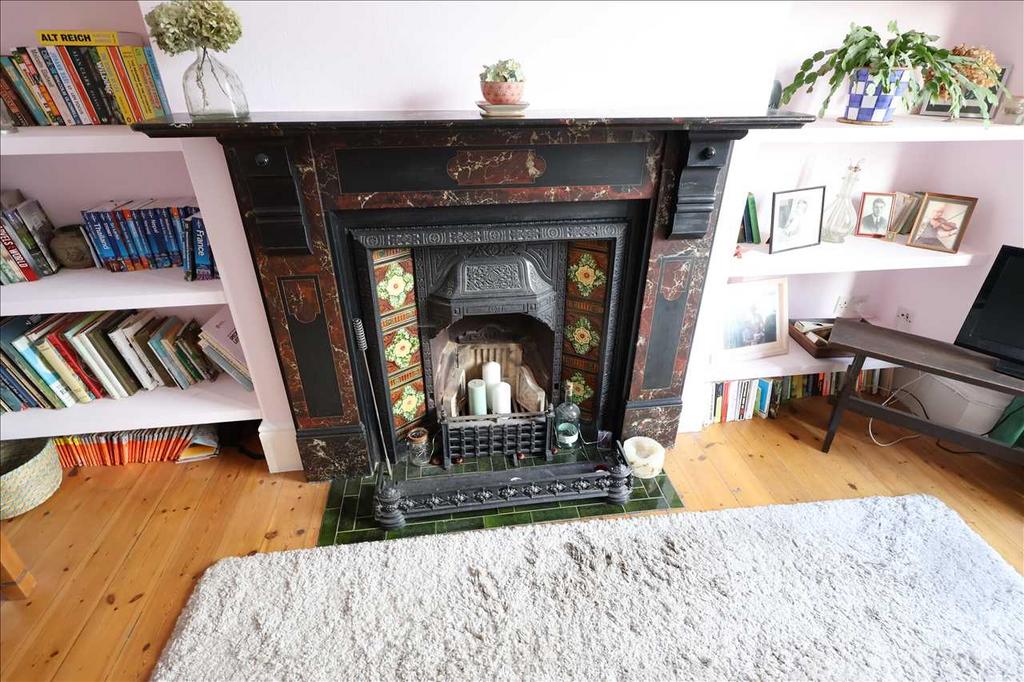 Lounge fireplace