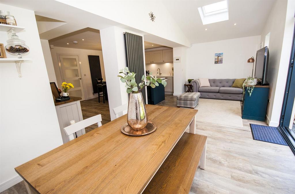 Extended Open Living &amp; DIning Area