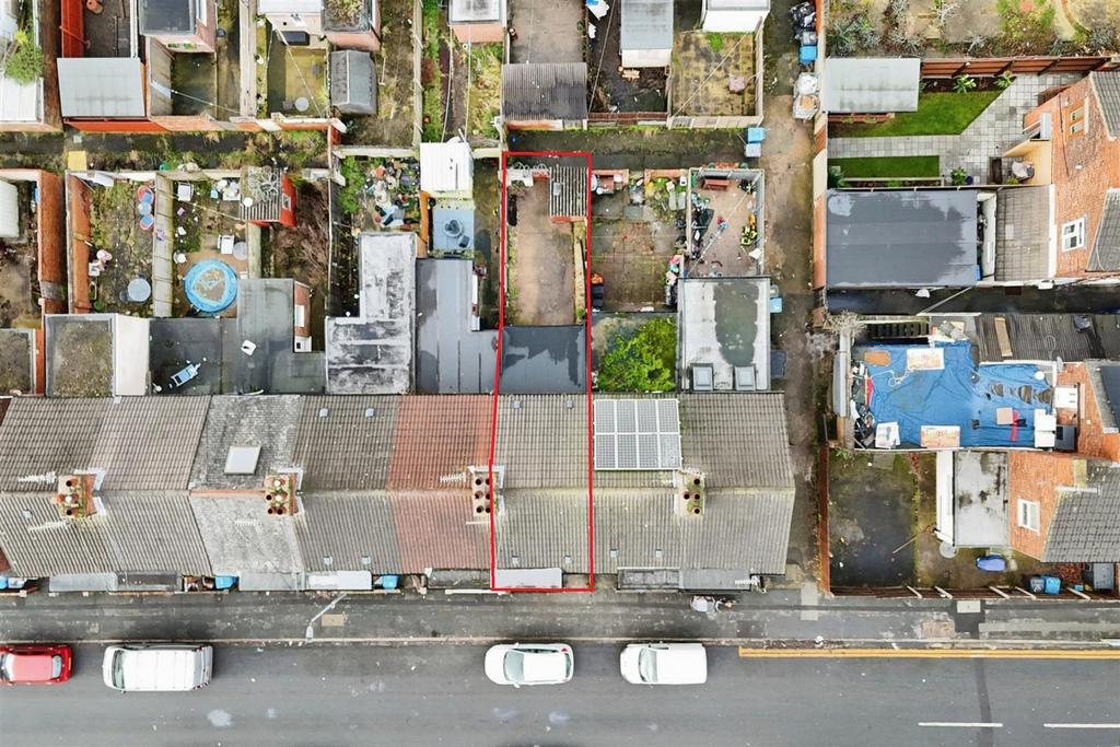 Aerial view of the property