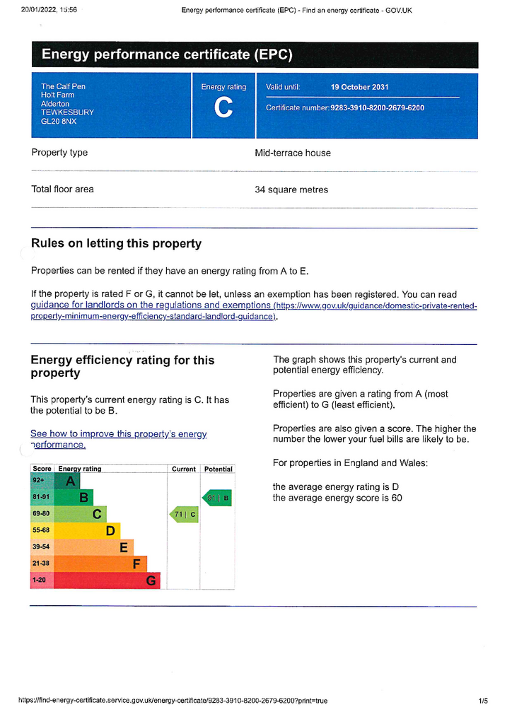 EPC Certificate