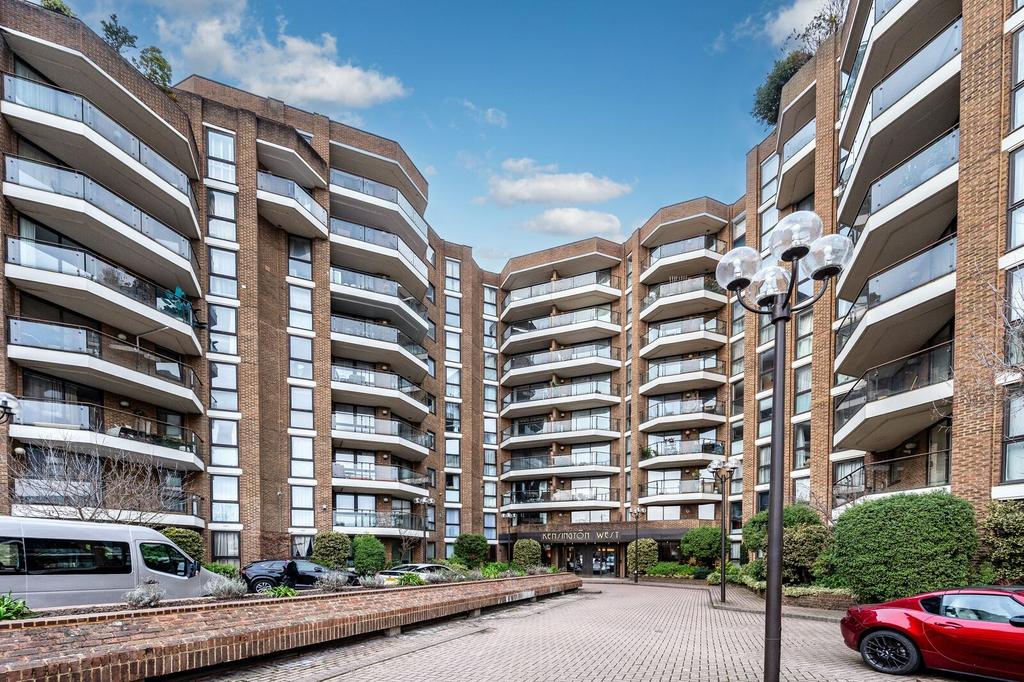 Apartment building facade, block of apartments