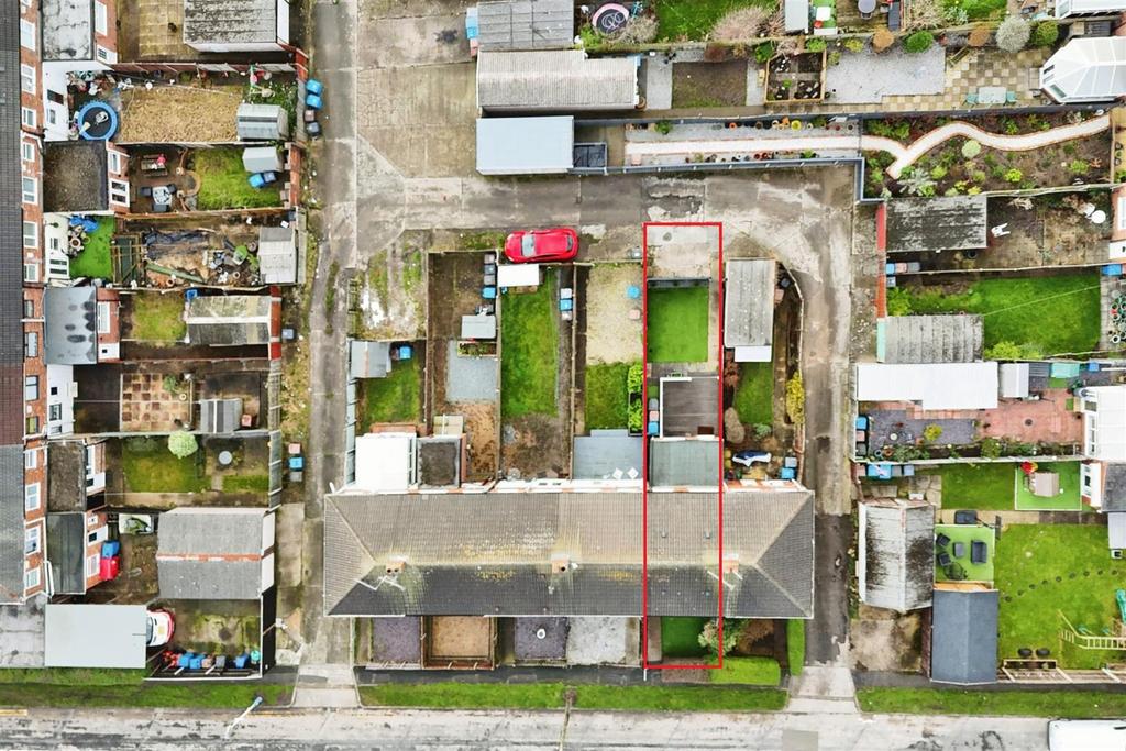 Aerial view of the property