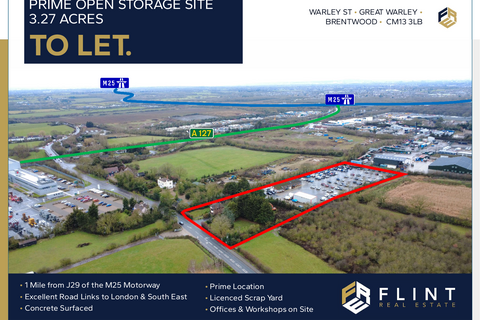 Land to rent, Warley St Great Warley CM13 3LB
