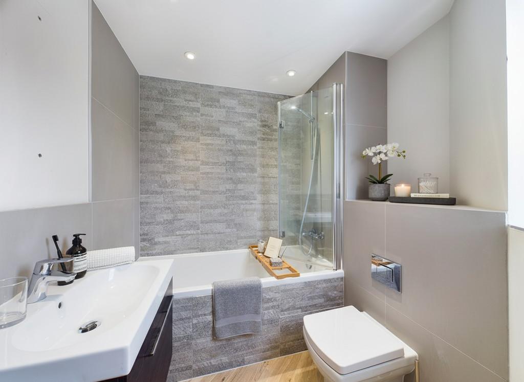 Bathroom staged