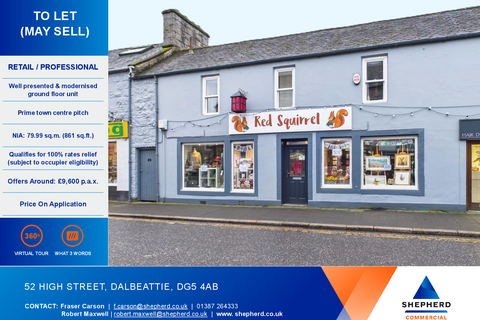 Office to rent, 52 High St Dalbeattie DG5 4AB