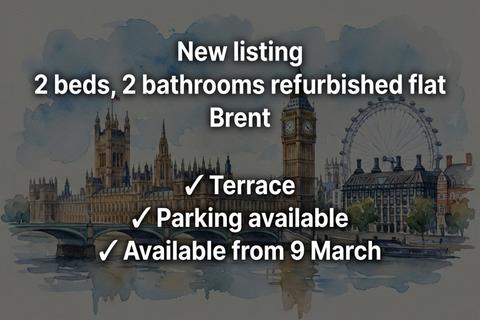 2 bedroom flat to rent, Salusbury Road
