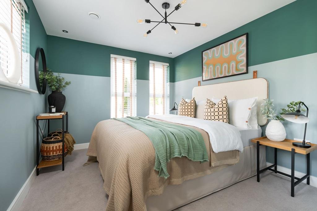 The second double bedroom is perfect for guests...