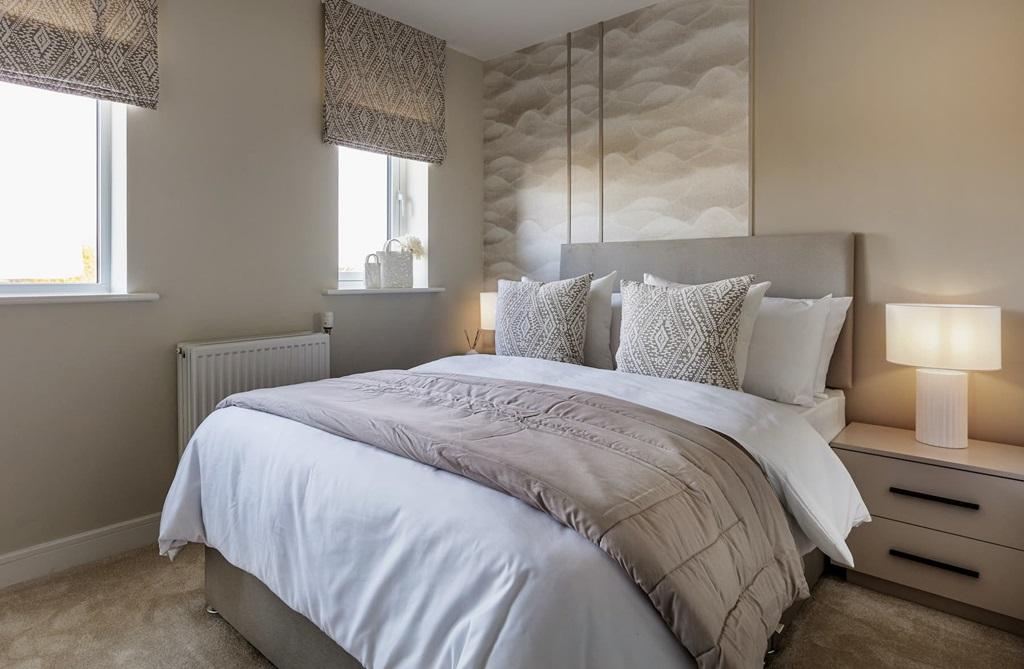 Bedroom two is a bright and airy retreat