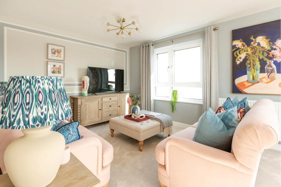 Light and bright living room