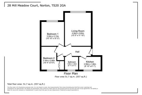 2 bedroom apartment for sale, Mill Meadow Court, Stockton-on-Tees TS20