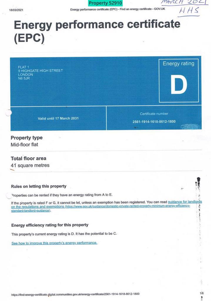 EPC Certificate