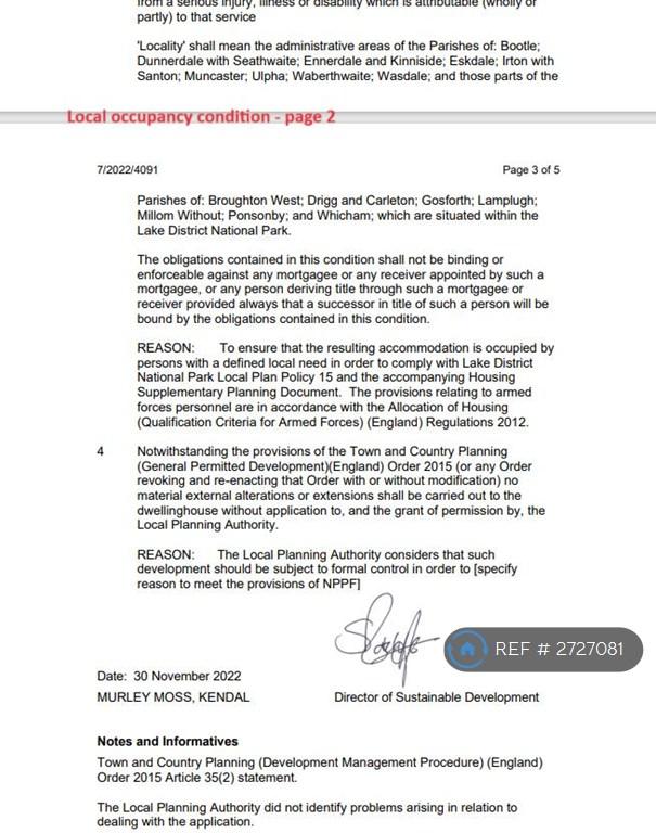 Local Occupancy Condition - Page 3