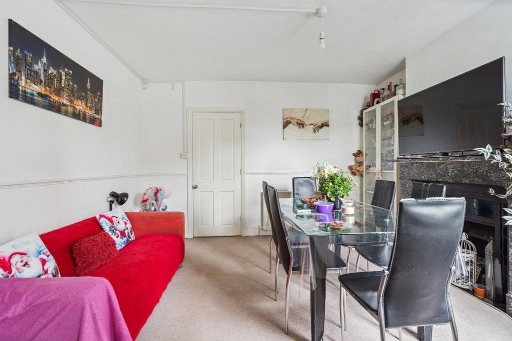 Open-plan living area, open plan living